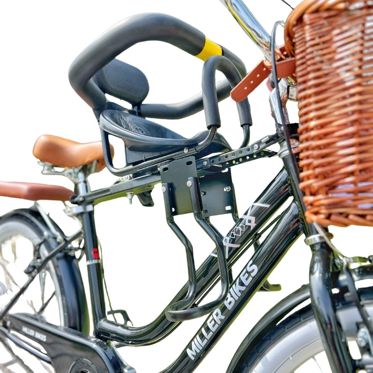 MILLER BIKES - ASIENTO DELANTERO PARA NIÑOS NEGRO