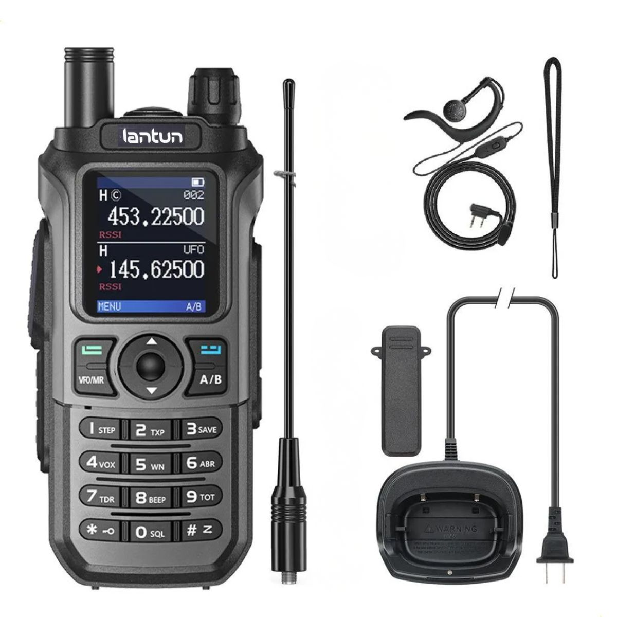 SEISA - Walkie Talkie Radio Profesional UV21 Pro Largo Alcance 10W Doble Banda Pantalla LCD Recargable