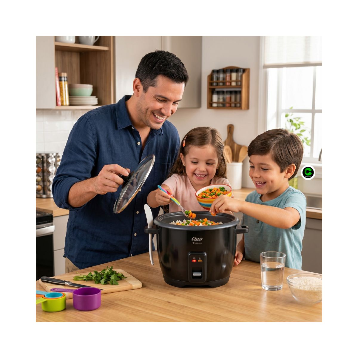 OSTER - Olla Arrocera Multiusos Oster 10 Tazas  CKSTRCB10DFBLK Diamondforce