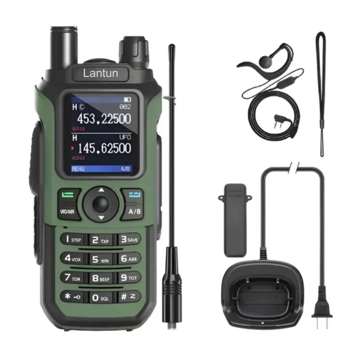 SEISA - Walkie Talkie Radio Profesional UV21 Pro Largo Alcance 10W Doble Banda Pantalla LCD Recargable