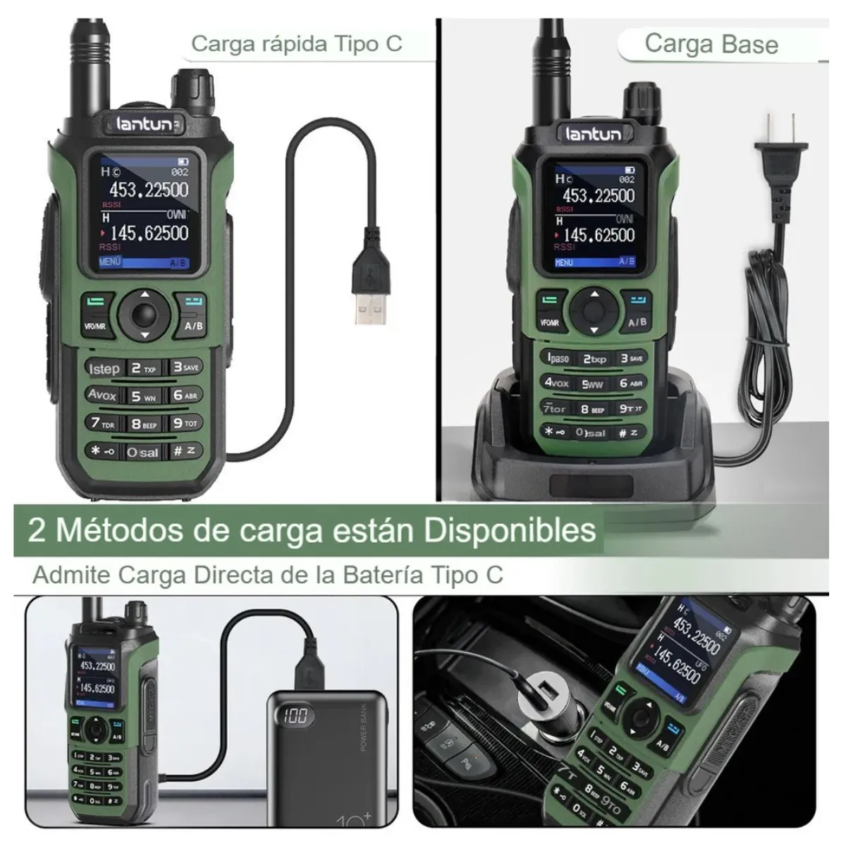 SEISA - Walkie Talkie Radio Profesional UV21 Pro Largo Alcance 10W Doble Banda Pantalla LCD Recargable