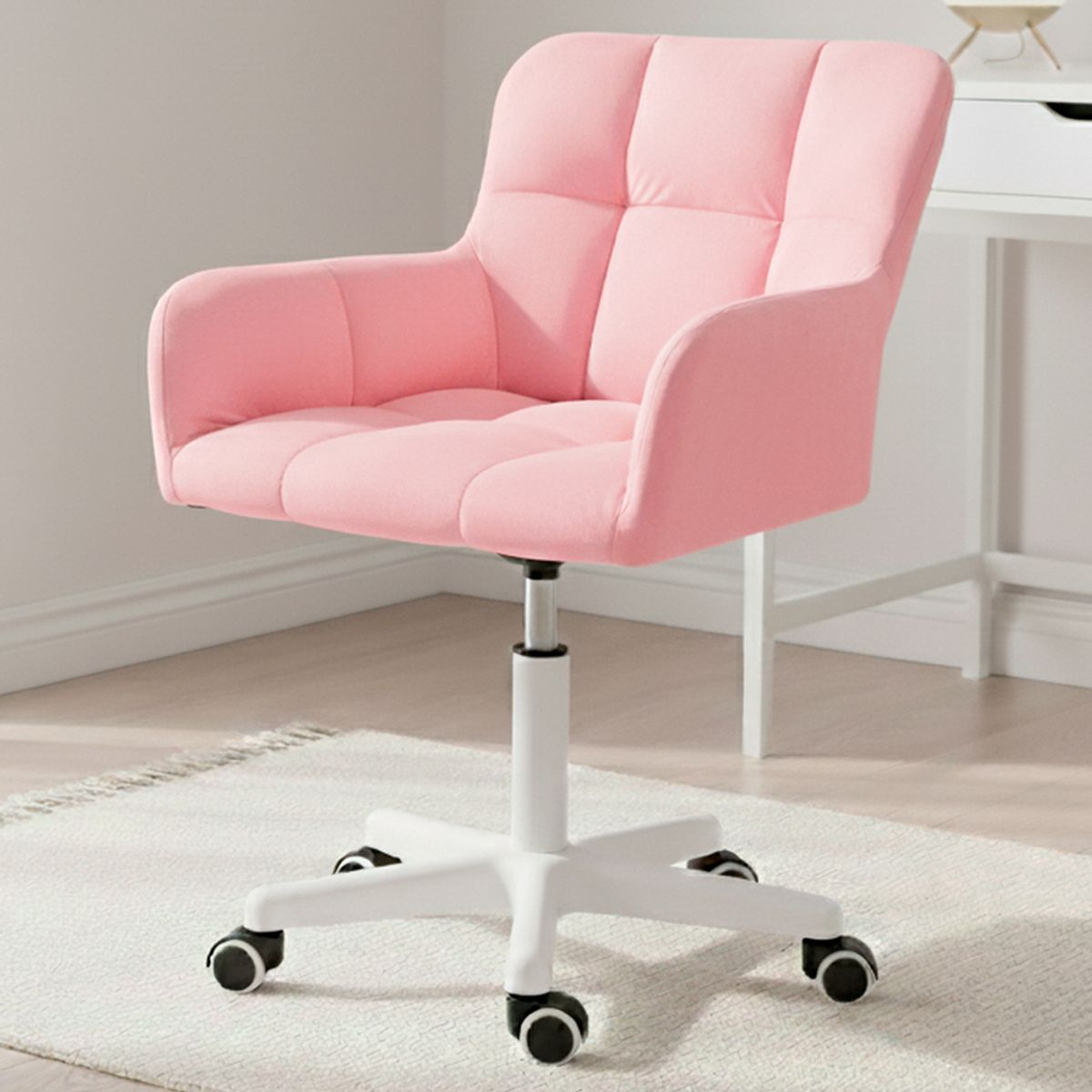 BUCKINGHAM - Silla Giratoria de Escritorio Oficina Buckingham Curve Rosado para Niña