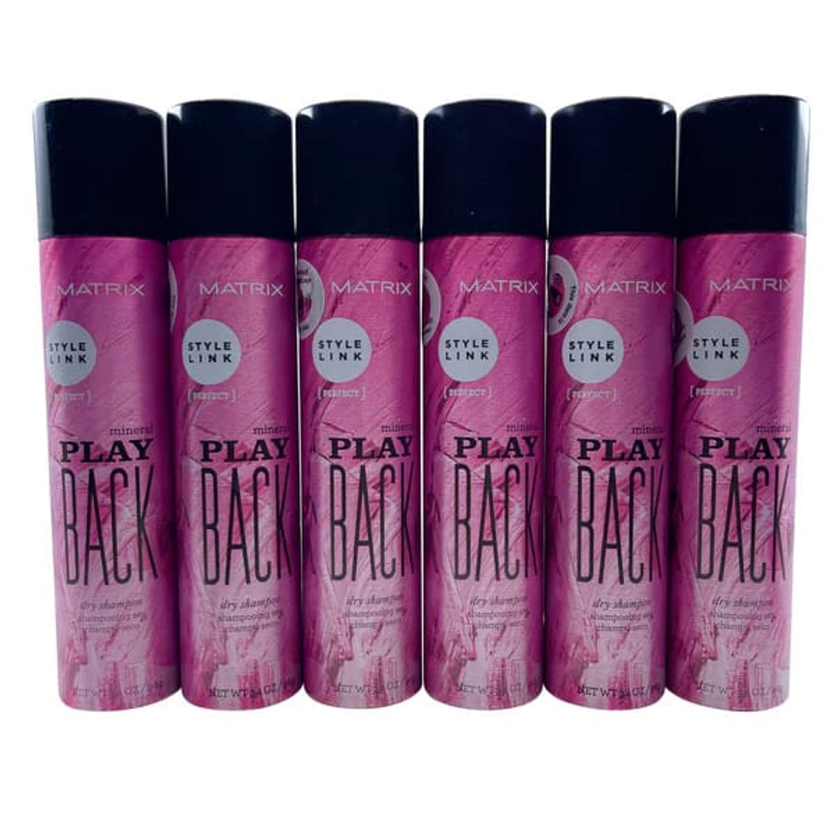 MATRIX - Estilo Link Play Back Champú Seco Mineral 100 ml Set de 6
