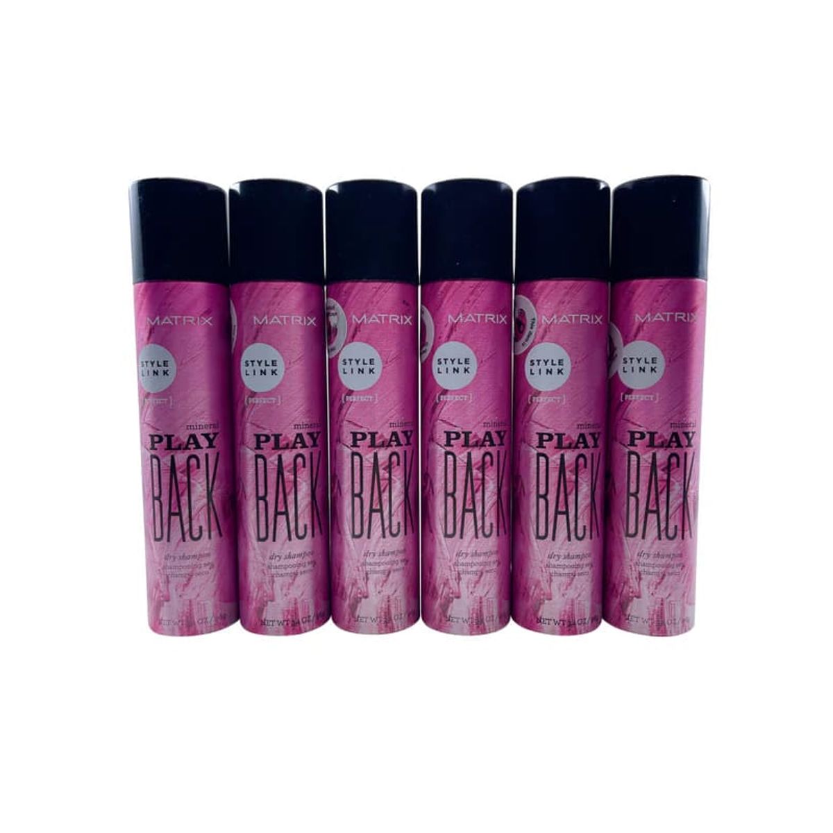 MATRIX - Estilo Link Play Back Champú Seco Mineral 100 ml Set de 6