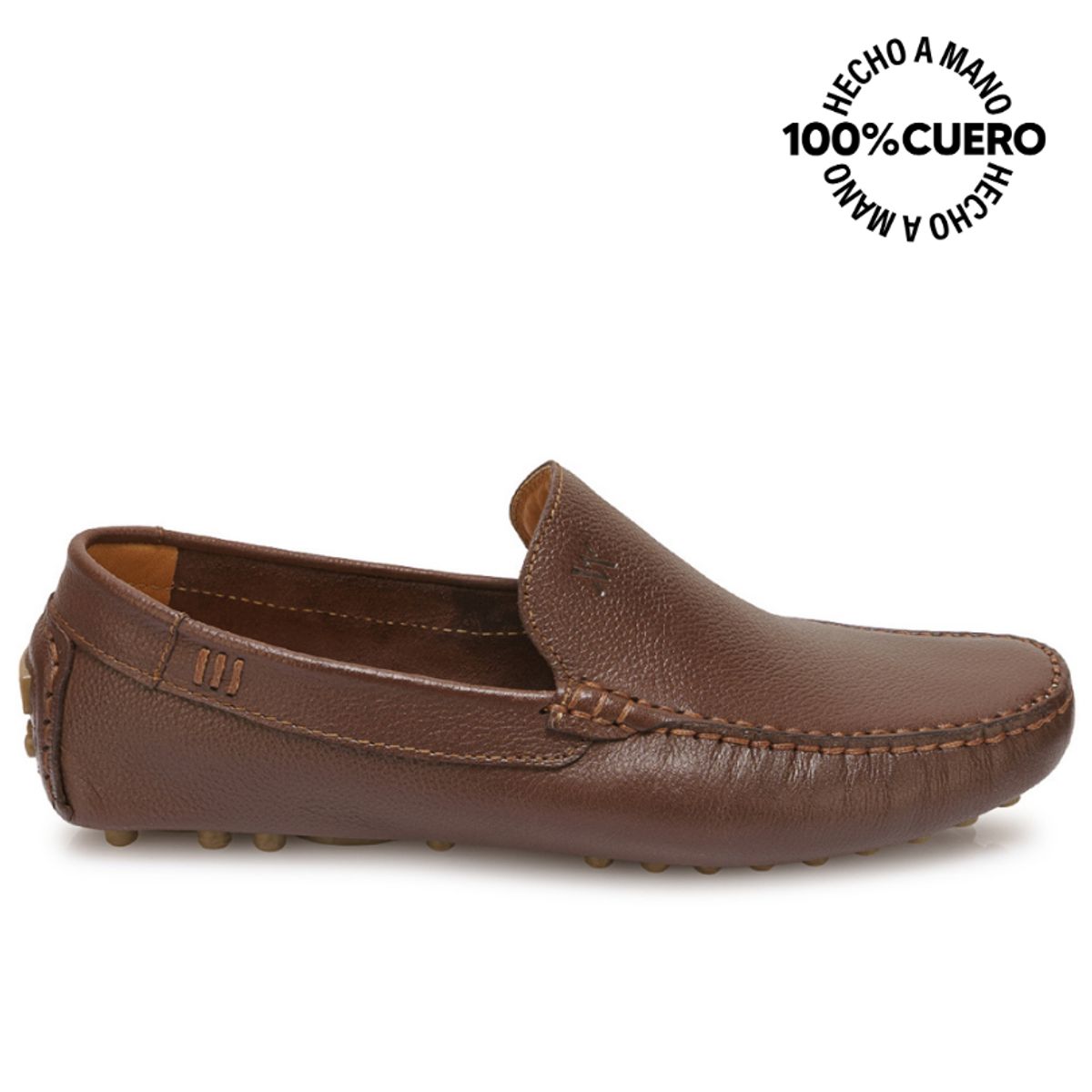 VIALE - Zapato Mocasín Casual SERGIO-2605 Marron Viale Homme Cuero