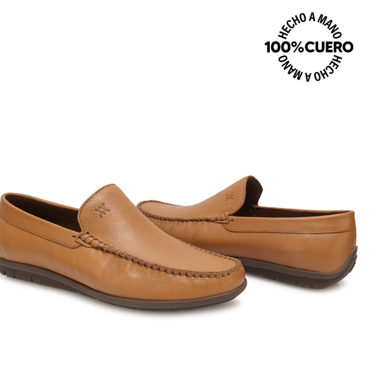 VIALE - Zapato Mocasín Casual SERGIO-2609 Nutria Viale Homme Cuero