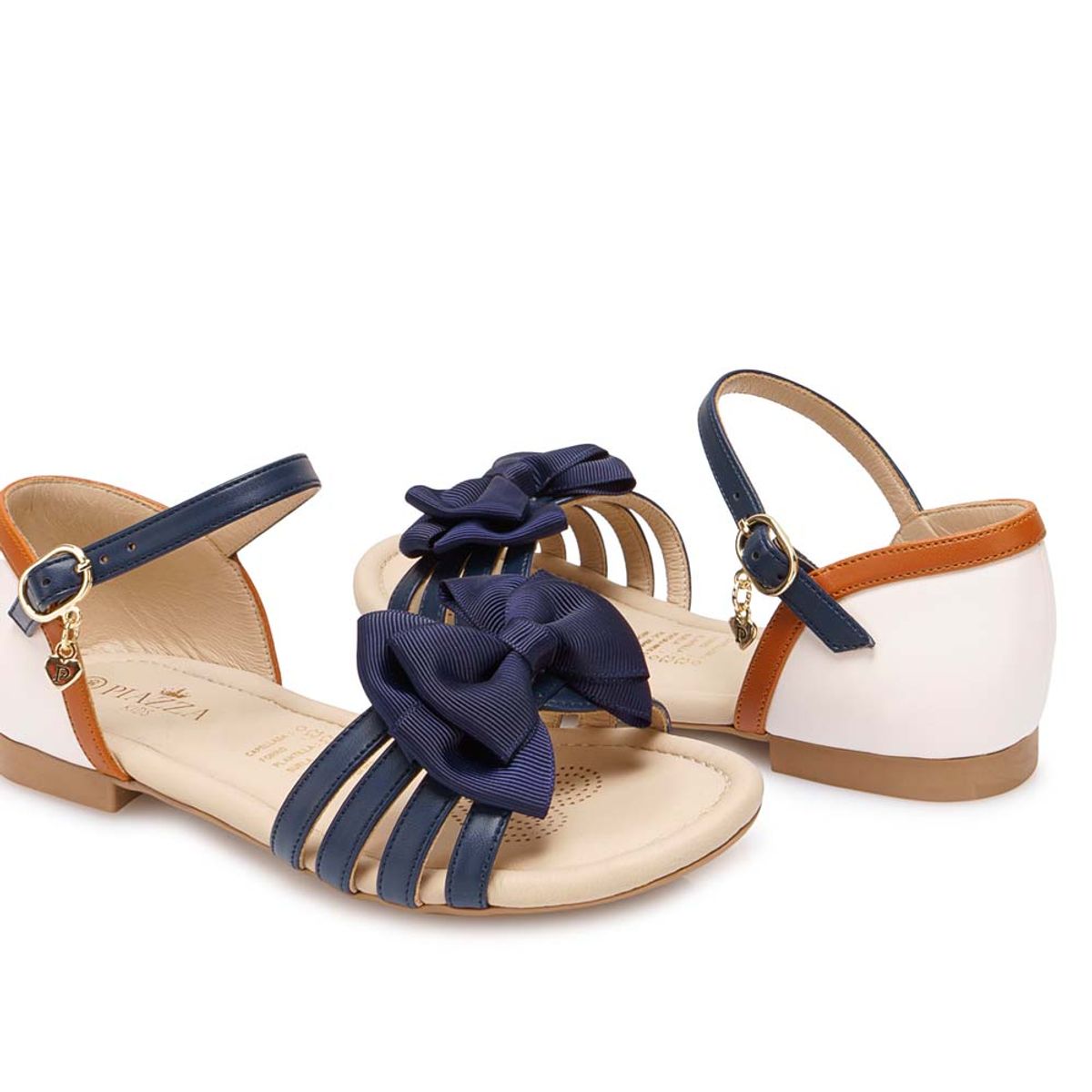 Piazza - Sandalia Dorsay Casual YADIRA-2610 AzulHueso Piazza Kids