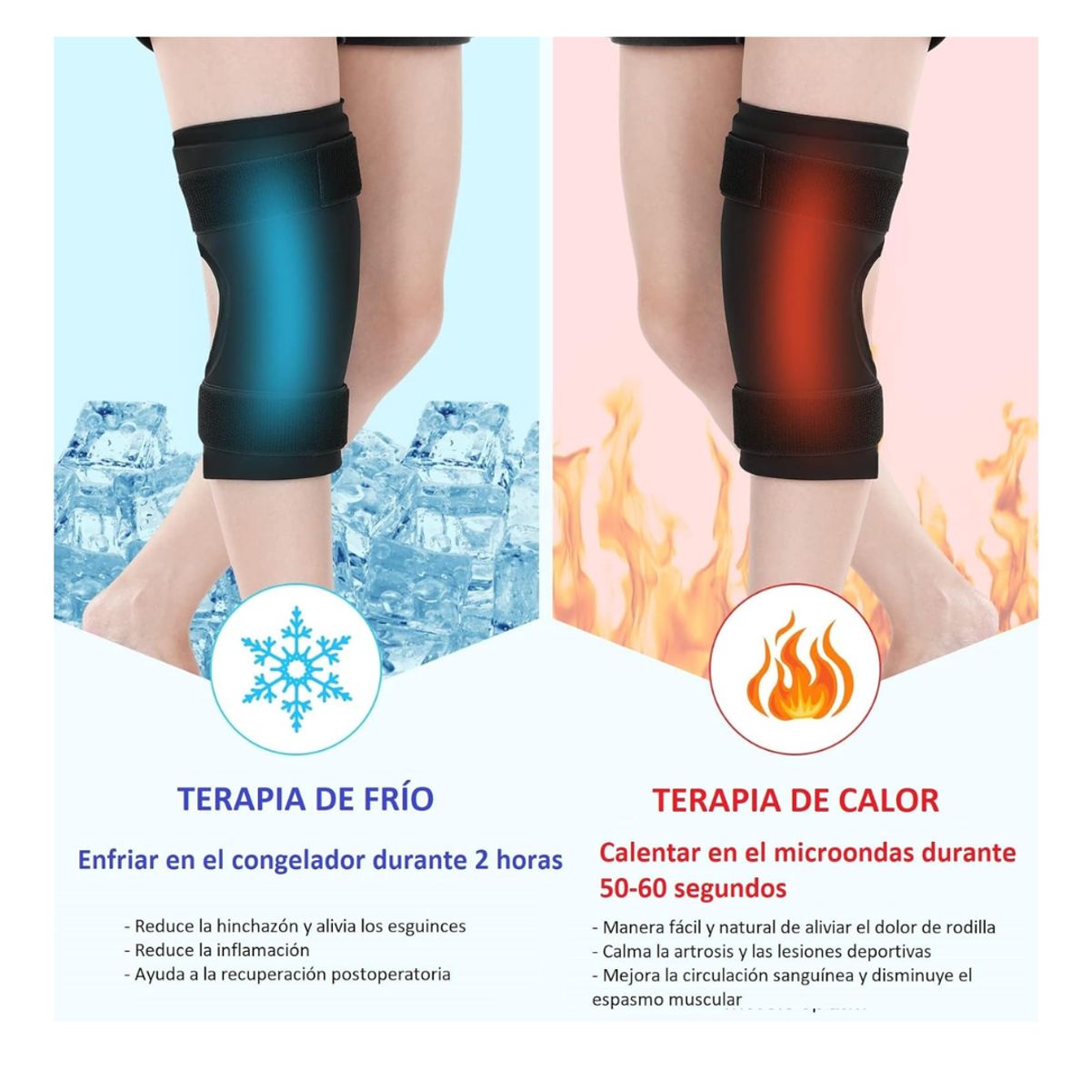 GENERICO - RODILLERA DE GEL PARA TERAPIA DE FRIO Y CALOR
