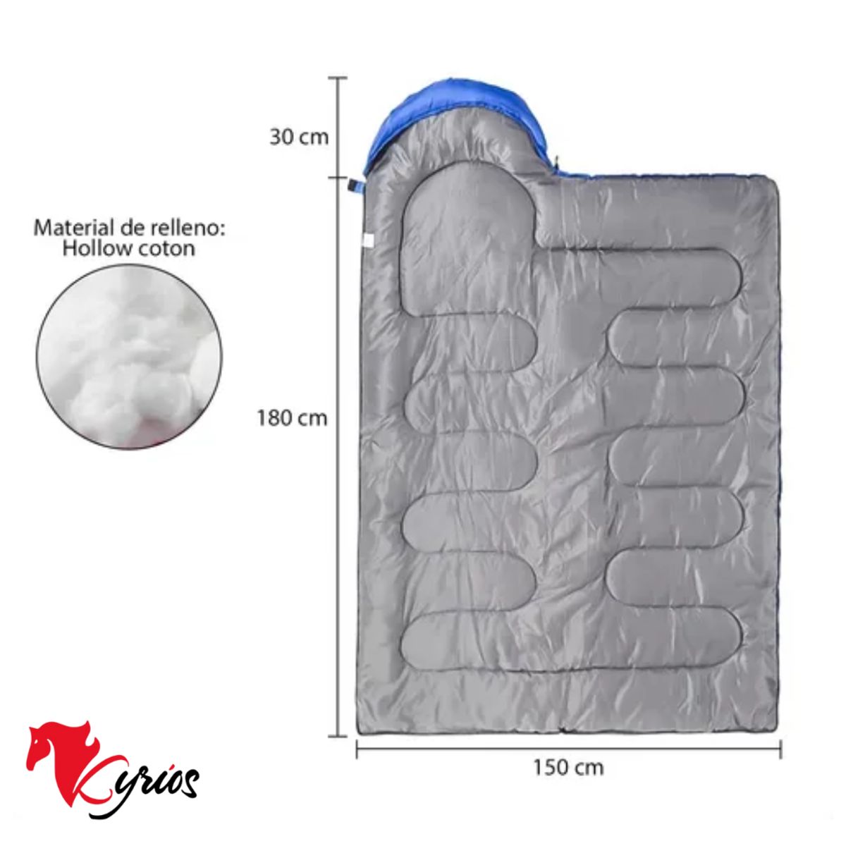 GENERICO - Bolsa Para Dormir Gruesa De 400MG 220 x 75CM