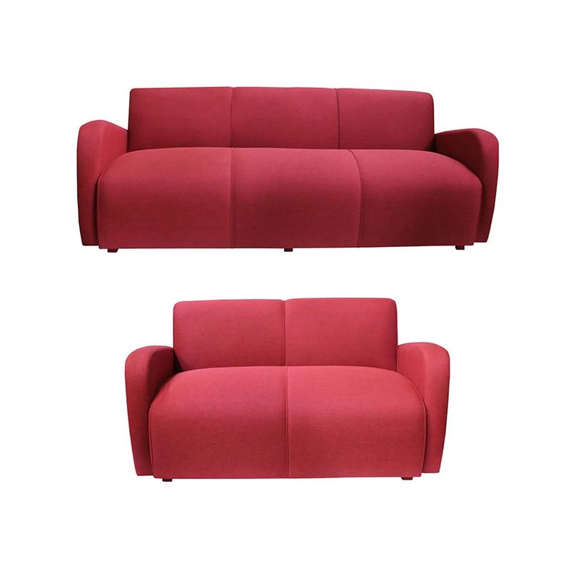 CASA BELLA - JUEGO DE SALA CASABELLA NAPOLI 32 ROJO