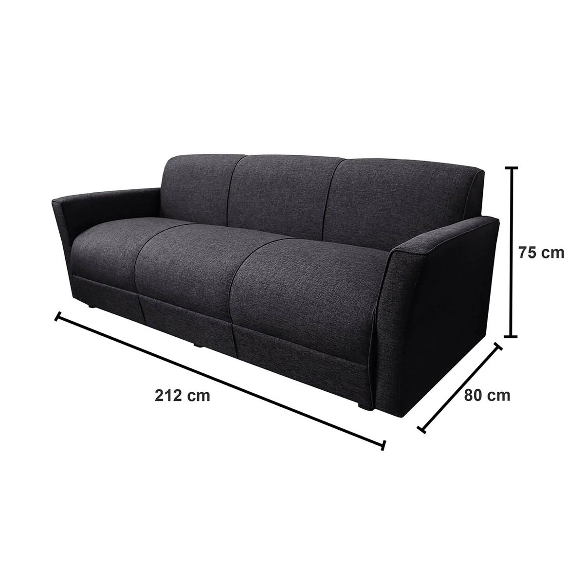 CASA BELLA - JUEGO DE SALA CASABELLA TABARA 32 NEGRO