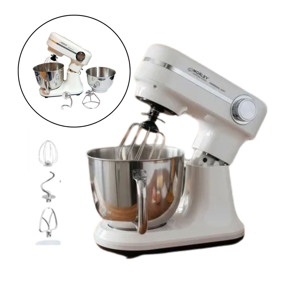 MORLEY - Batidora Planetaria de 3000W Morley Blanco