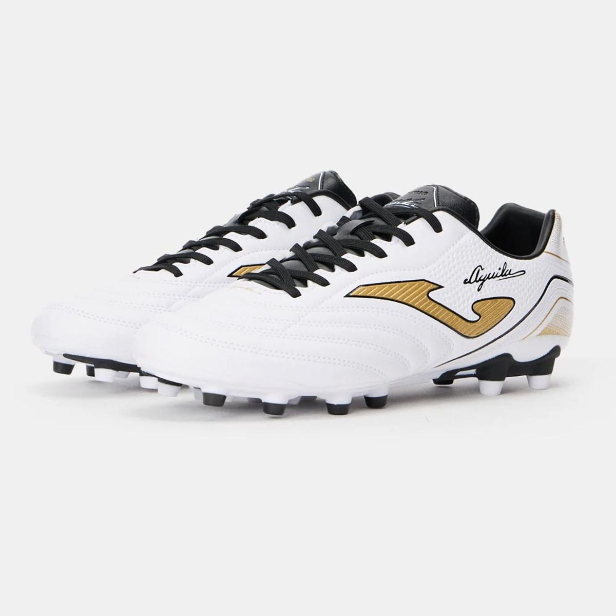 JOMA - Zapatillas Futbol Aguila 2502 FG Blanco Oro