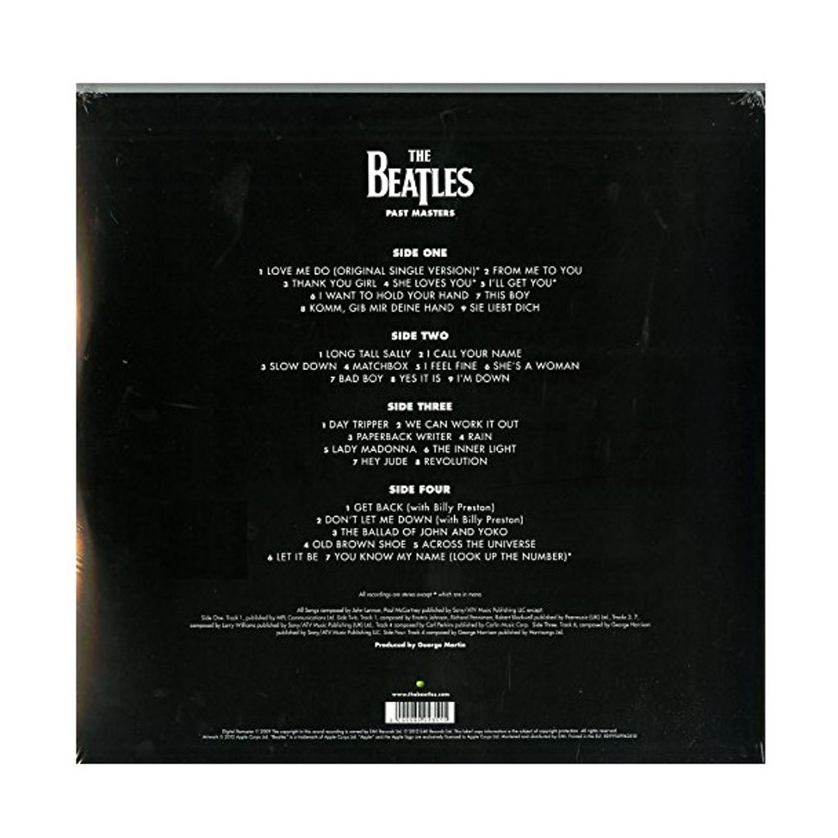 GENERICO - Disco de vinilo Past Masters de The Beatles