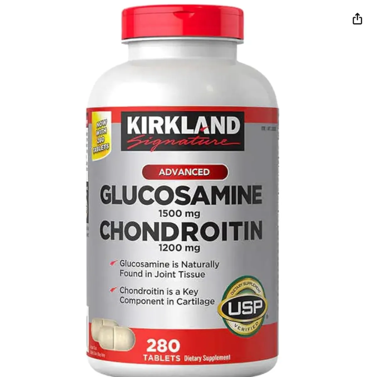 GENERICO - GLUCOSAMINA CON CHONDROITIN KIRKLAND