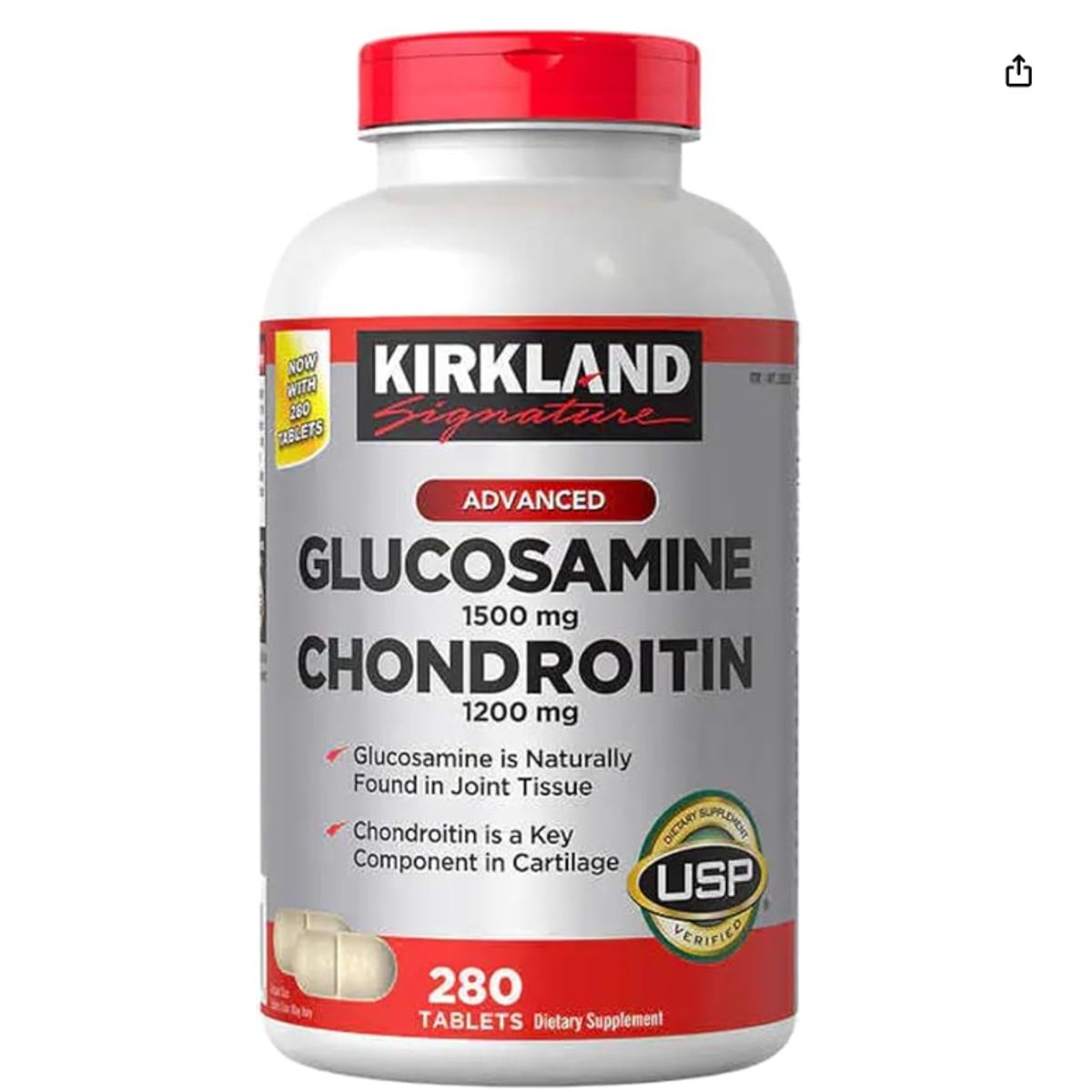 GENERICO - GLUCOSAMINA CON CHONDROITIN KIRKLAND