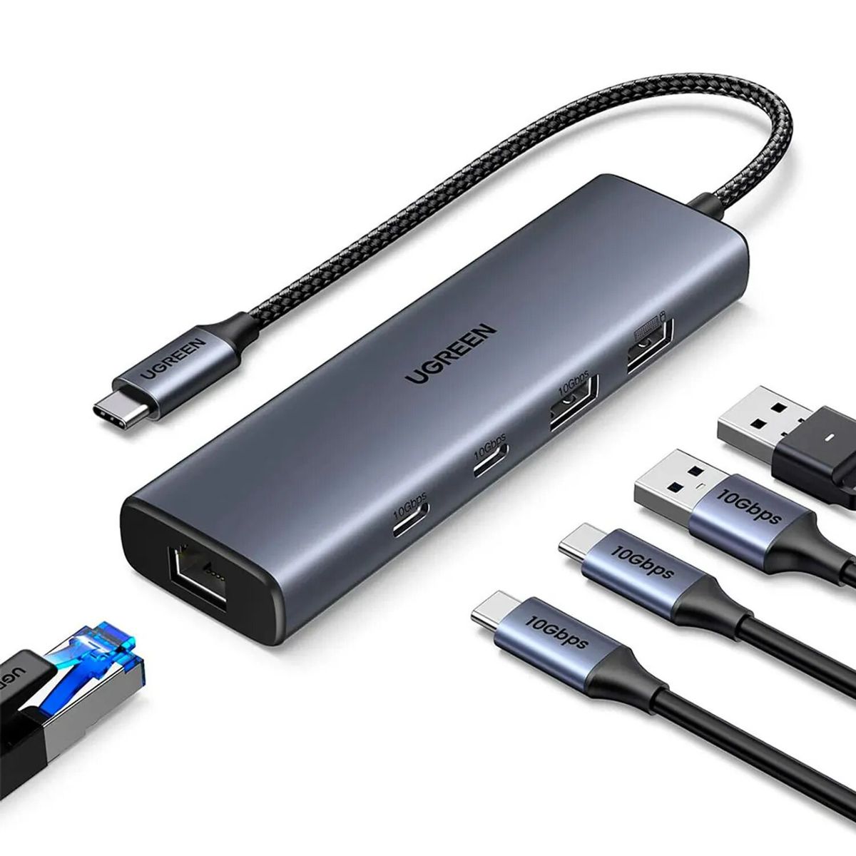 UGREEN - ADAPTADOR USB C 3.2 UGREEN 6 EN 1 45320
