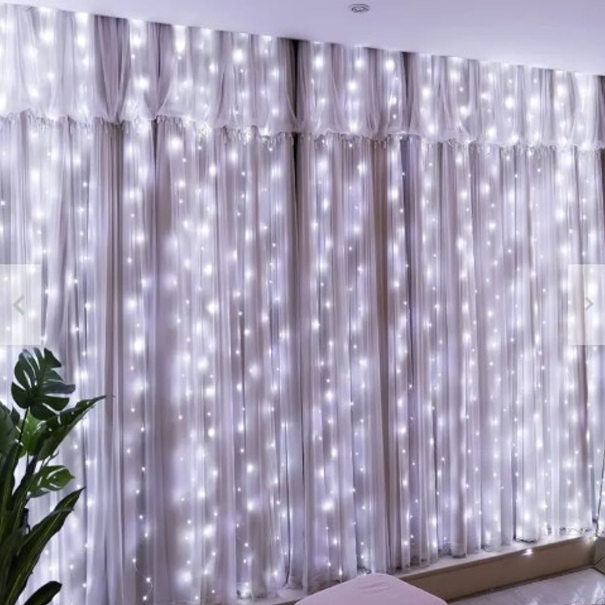 GENERICO - Luces Led Cortina 3 X 3 Mt Luz blanca para Decoración