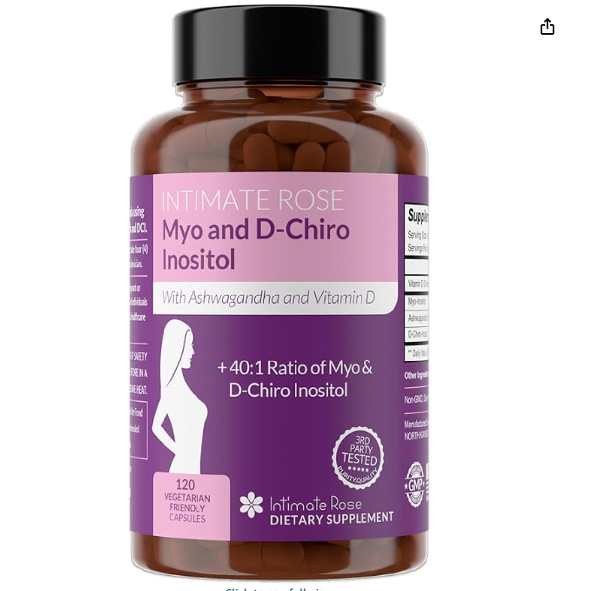 GENERICO - Myo-inositol y D-Chiro Inositol  – INTIMATE ROSE