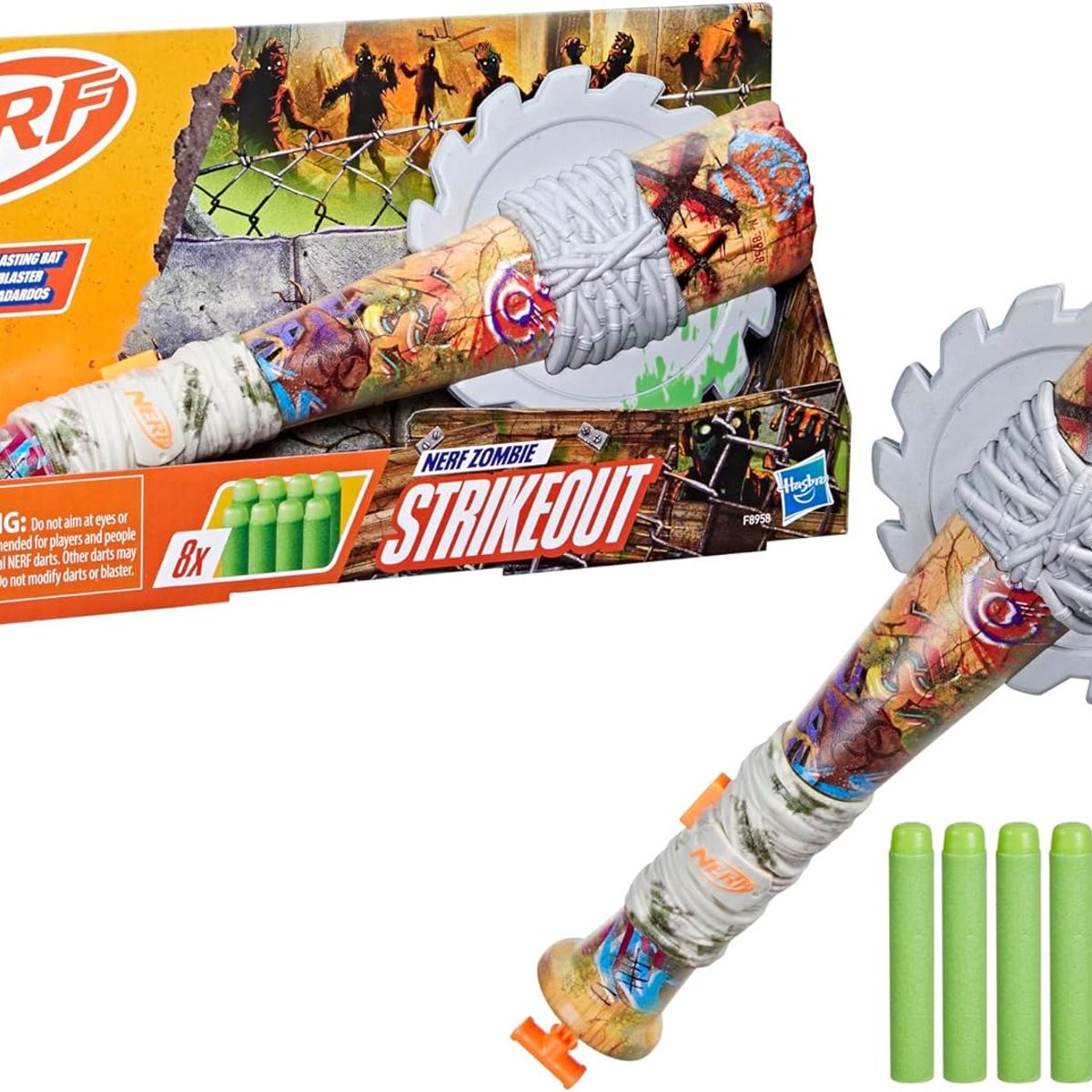 SUI GENERIS - Nerf Zombie - Bate y Sierra Lanzador de Dardos