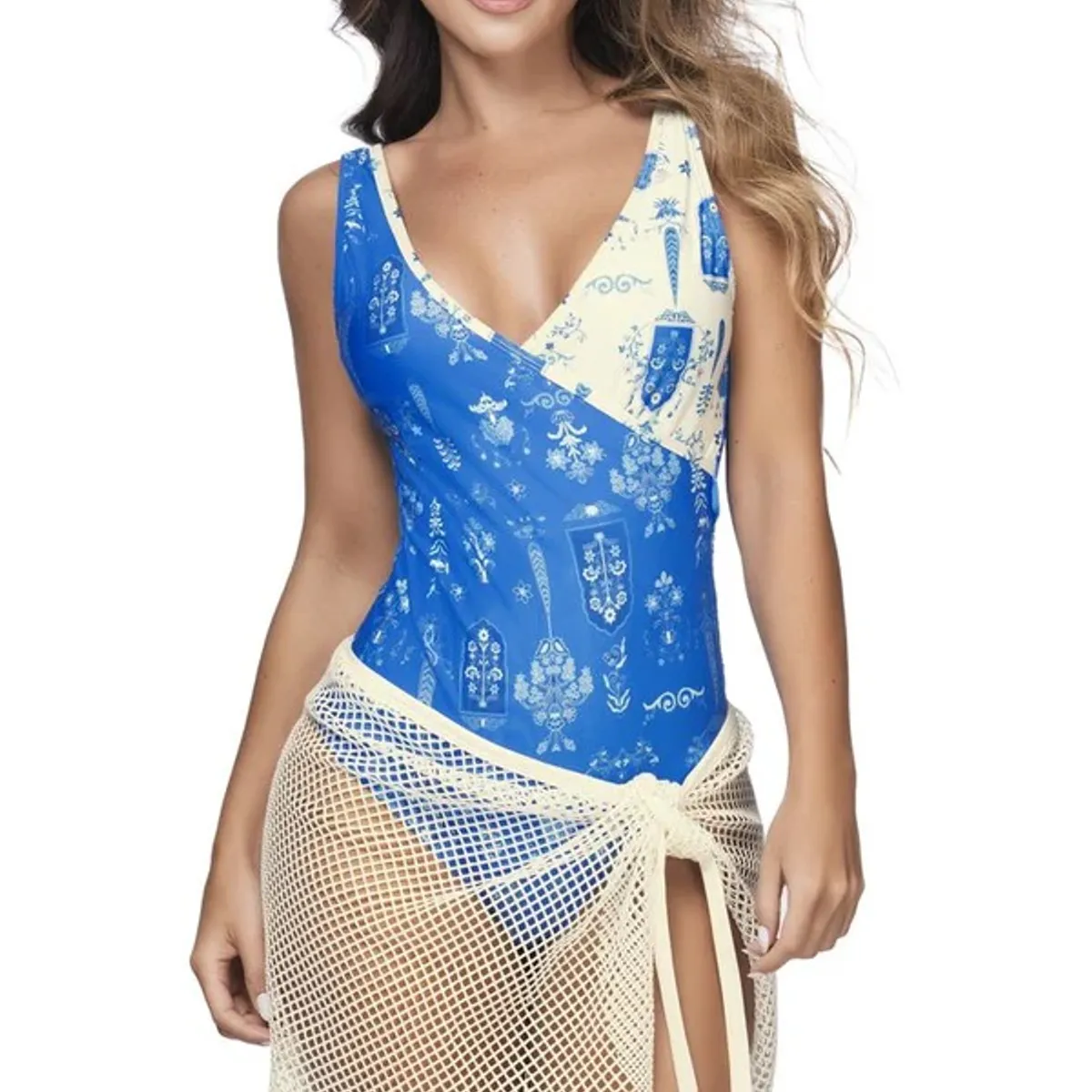 CHAMELA - Ropa de baño entero mujer con control de abdomen 44355