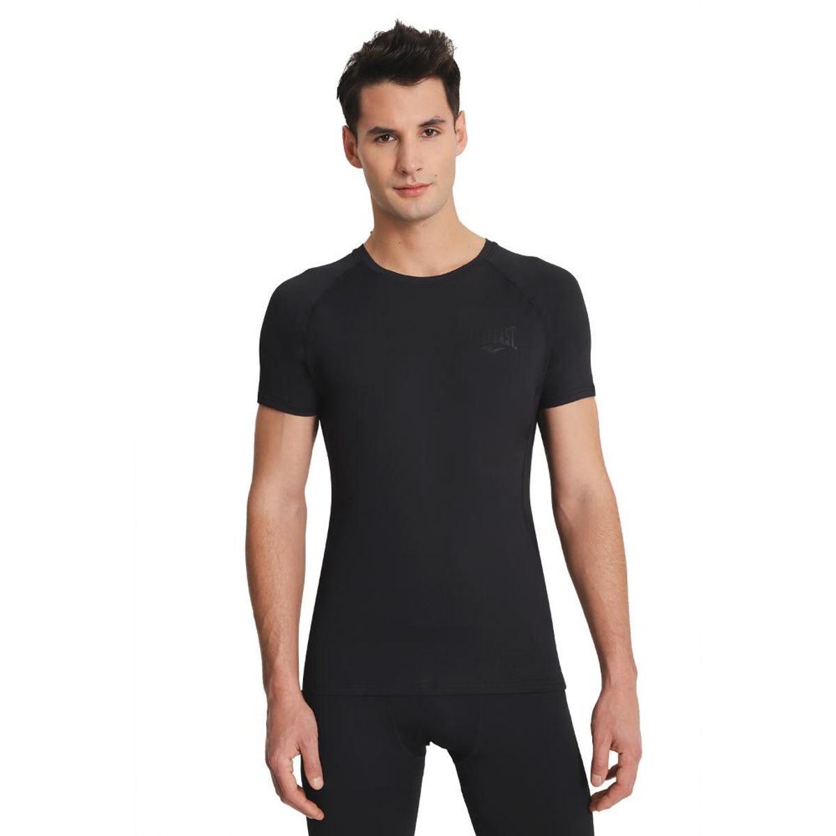 EVERLAST - Polera de Compresión Manga Corta Negro Everlast