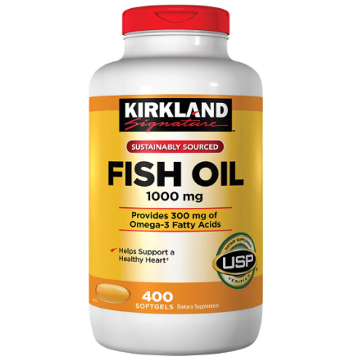 GENERICO - OMEGA 3 FISH OIL ACEITE DE PESCADO KIRKLAND- 400 CÁPSULAS LIQUIDAS