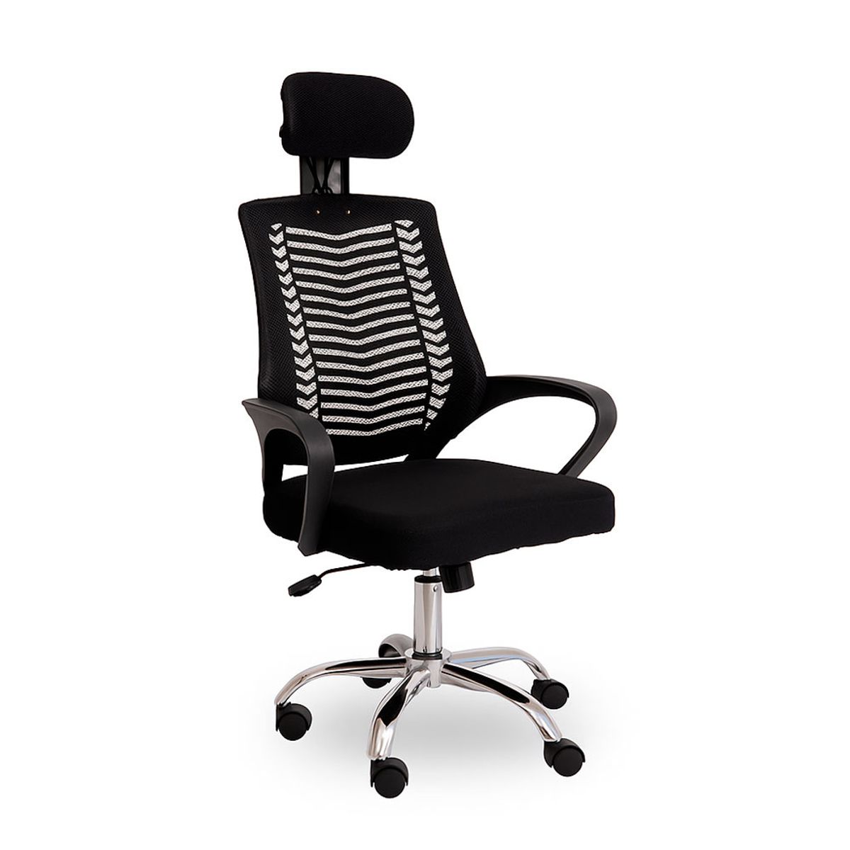 INIUS - Silla de Oficina Ergonómica Viggo con Cabecera Regulable - Negro