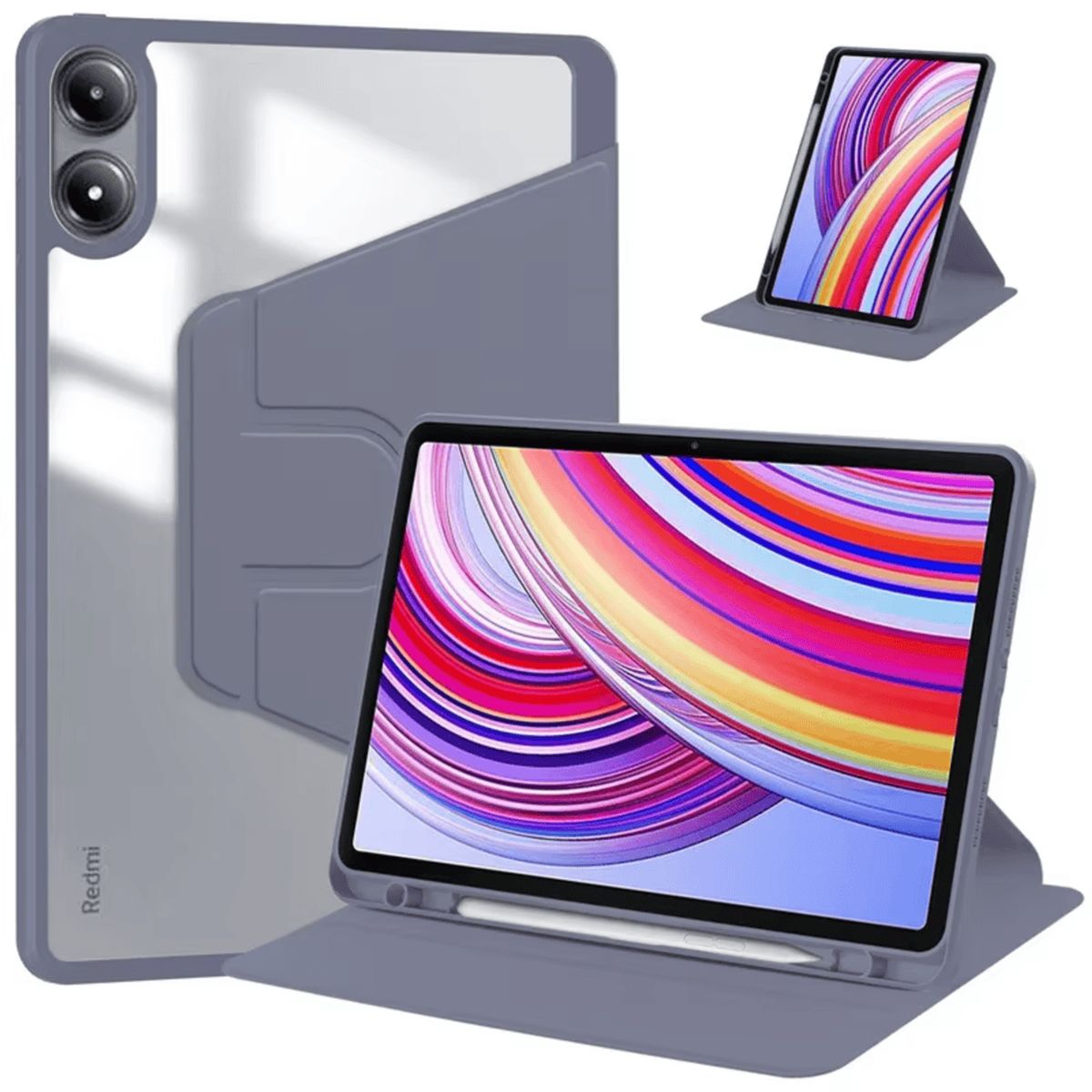 GENERICO - Funda para iPad 8va Gen 102 Magnética 360° Lavanda