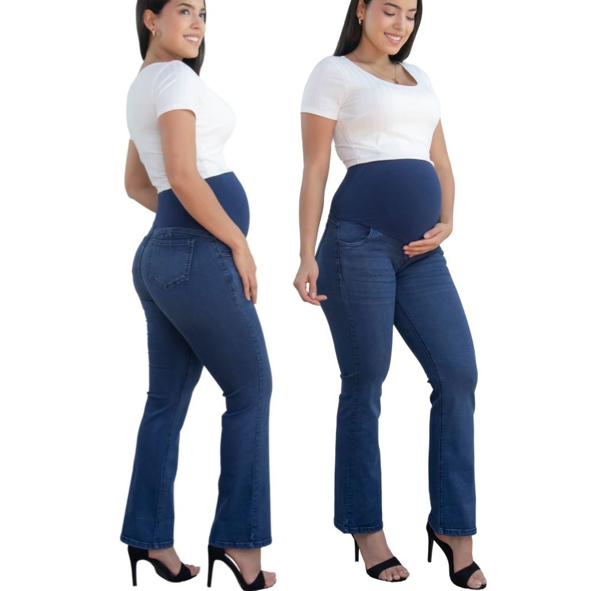 GENERICO - Jean Maternal Flare con Soporte Mama A La Mode