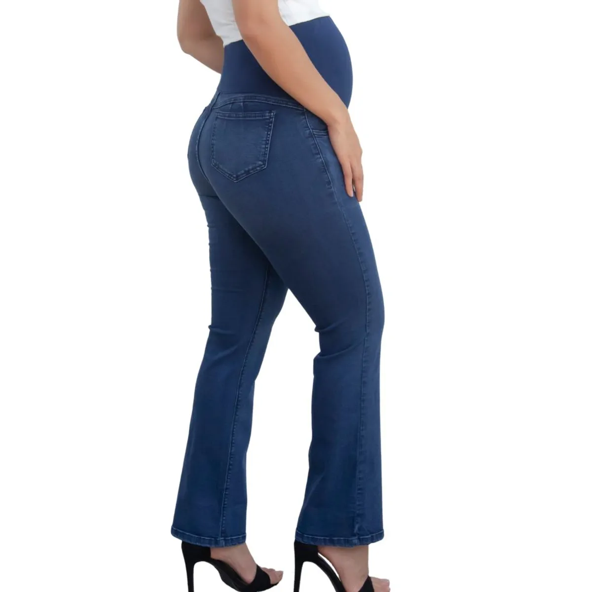 GENERICO - Jean Maternal Flare con Soporte Mama A La Mode