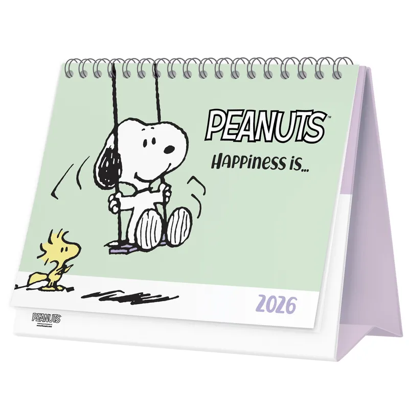 DGNOTTAS - Agenda Calendario Snoopy 2026 Escritorio Peanuts