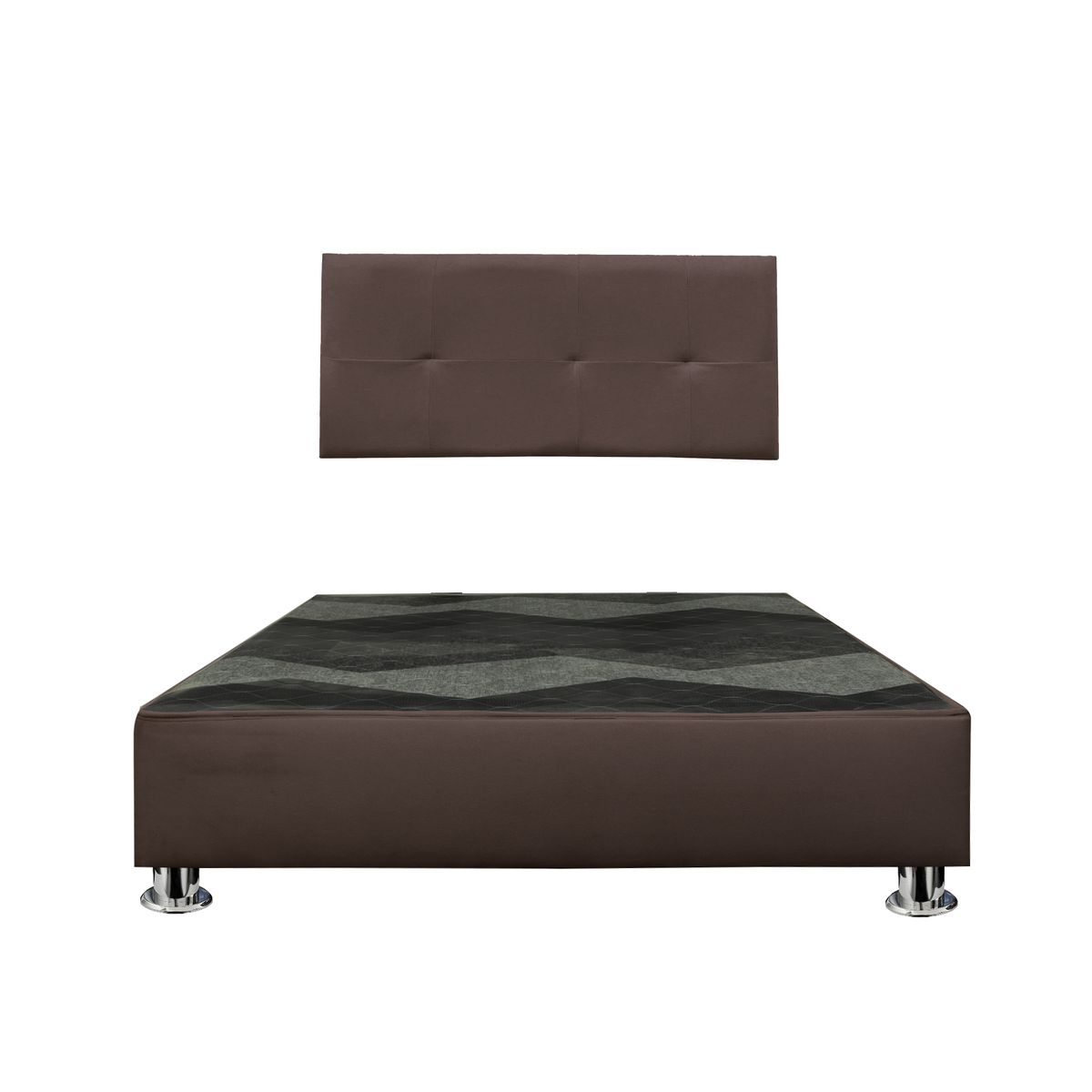 GENERICO - Cama tapizada Sabana Pcromadas - 2plz Marrón