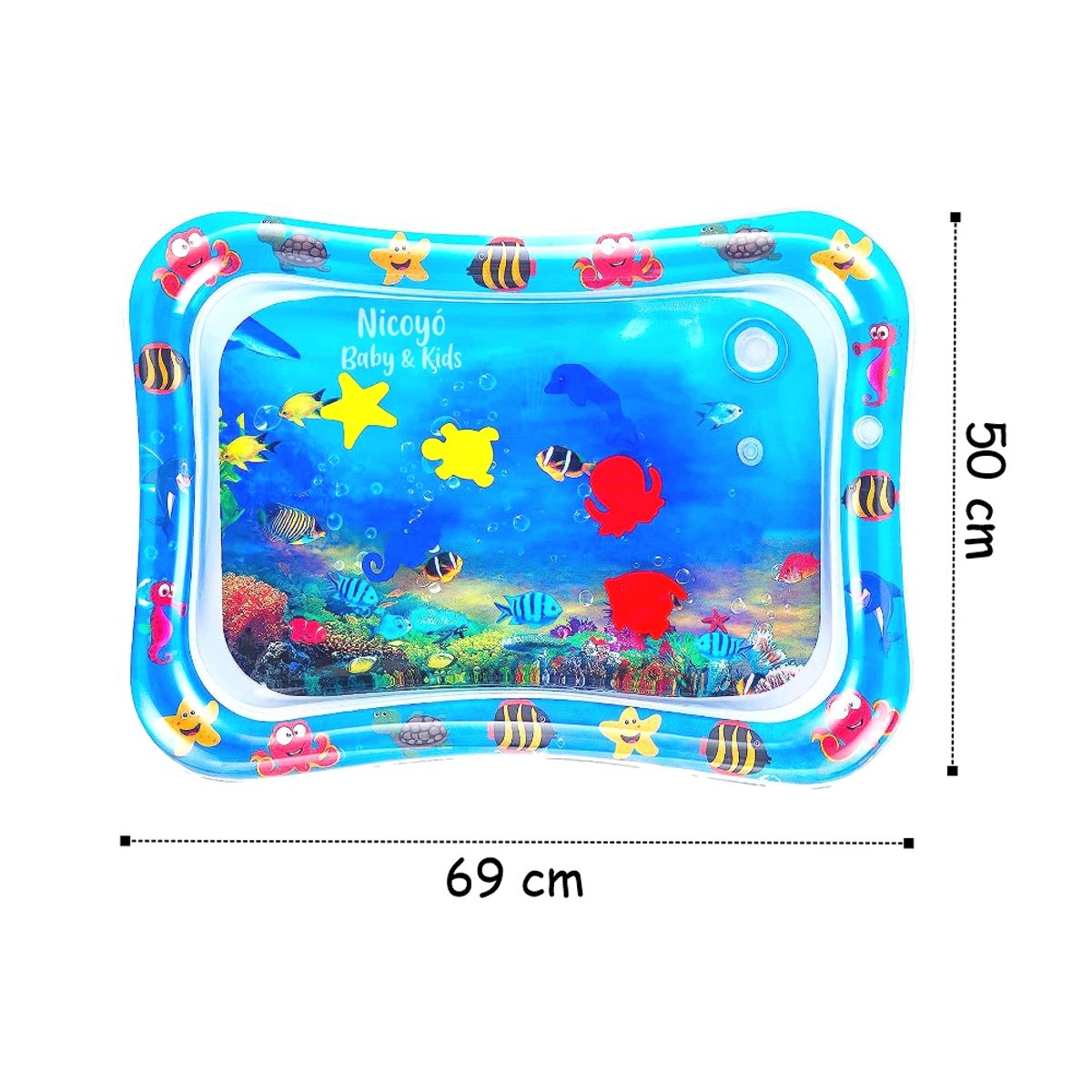 BABY - Colchoneta de Agua Sensorial Inflable para Bebés PEZ RAYA R