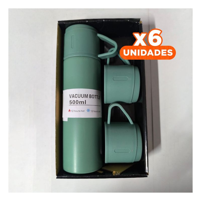 RYBIU IMPORT - Pack6 Contenedor para Bebidas Verde M2 Y+Regalo Stickers