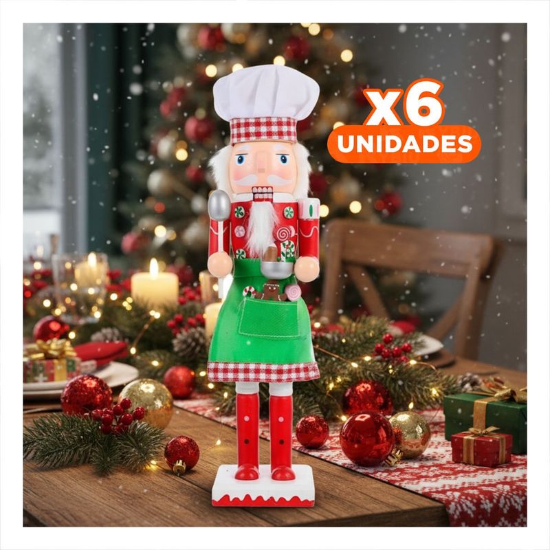 GENERICO - Pack6 Cascanuez Decorativo para Sala Y+Regalo Stickers