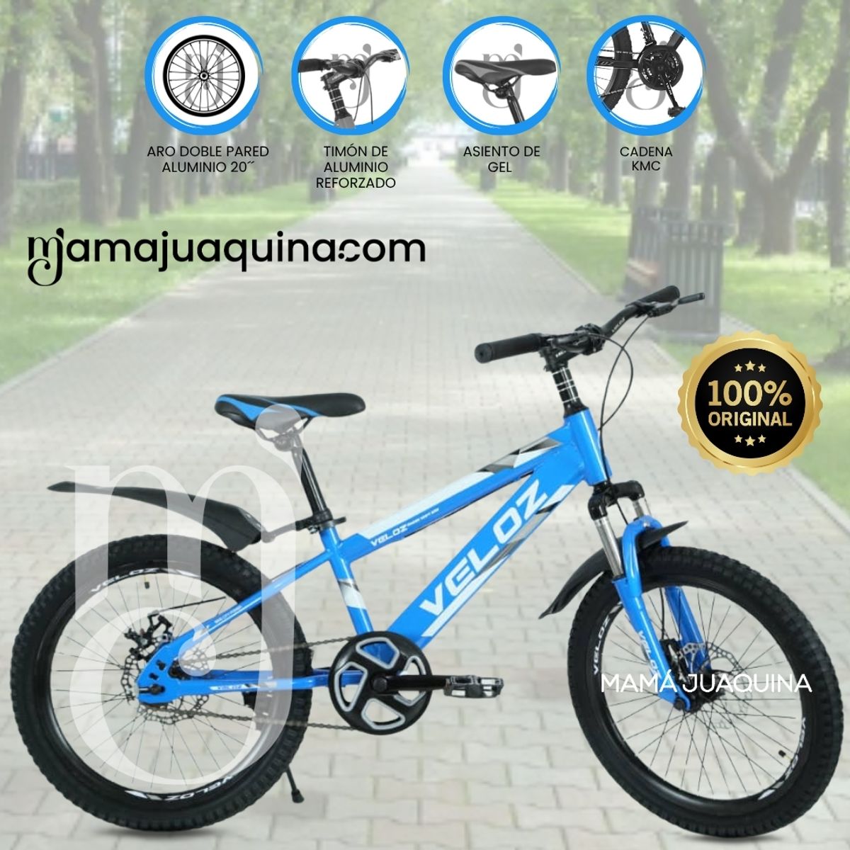 VELOX - Bicicleta Para Niño Aro 20 «PALMEIRA SMOL II» Light Blue