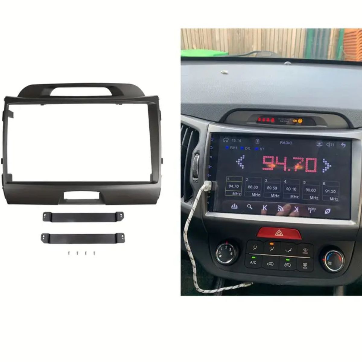 GENERICO - CONSOLA KIA SPORTAGE 2010-2016 DE 9 PARA AUTORADIO ANDROID CHINO