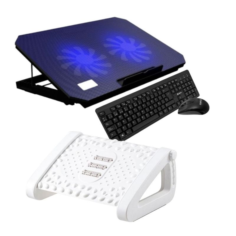 GENERICO - Pack Ergonomía Completa - NegroBlanco