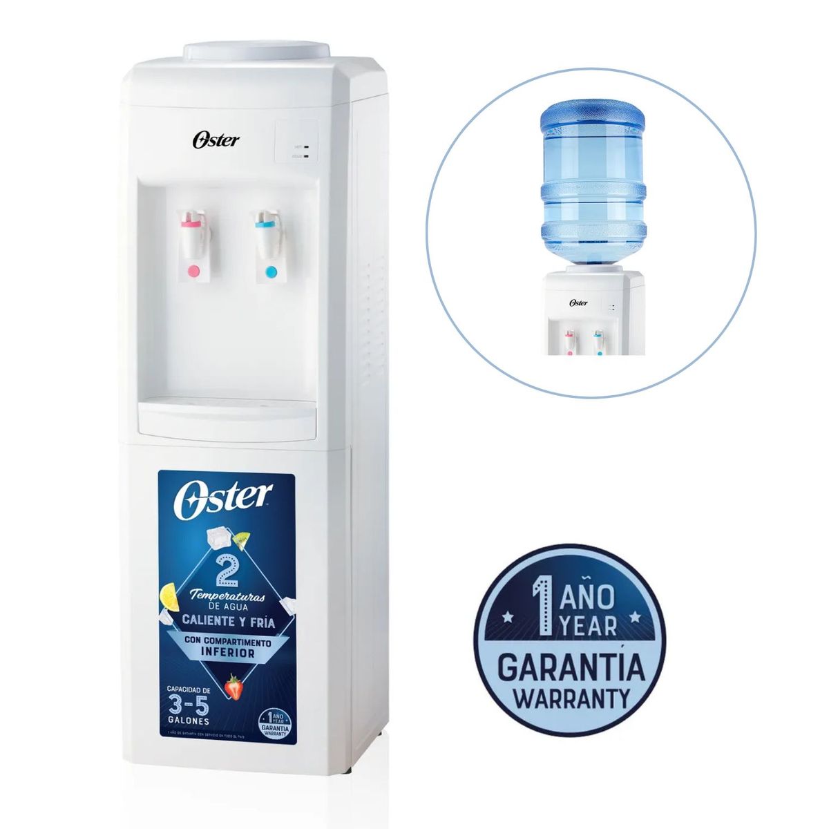 OSTER - Dispensador de Agua Oster OSPWDA8001W 20 Litros