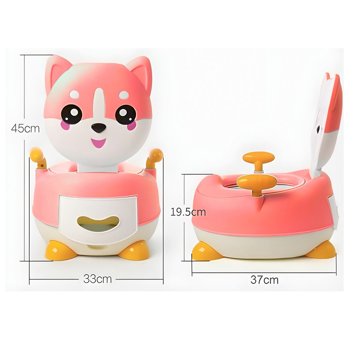 SM - BACIN ENTRENAMIENTO INODORO PARA BEBES NIÑOS INFANTIL ZORRITO ROSADO