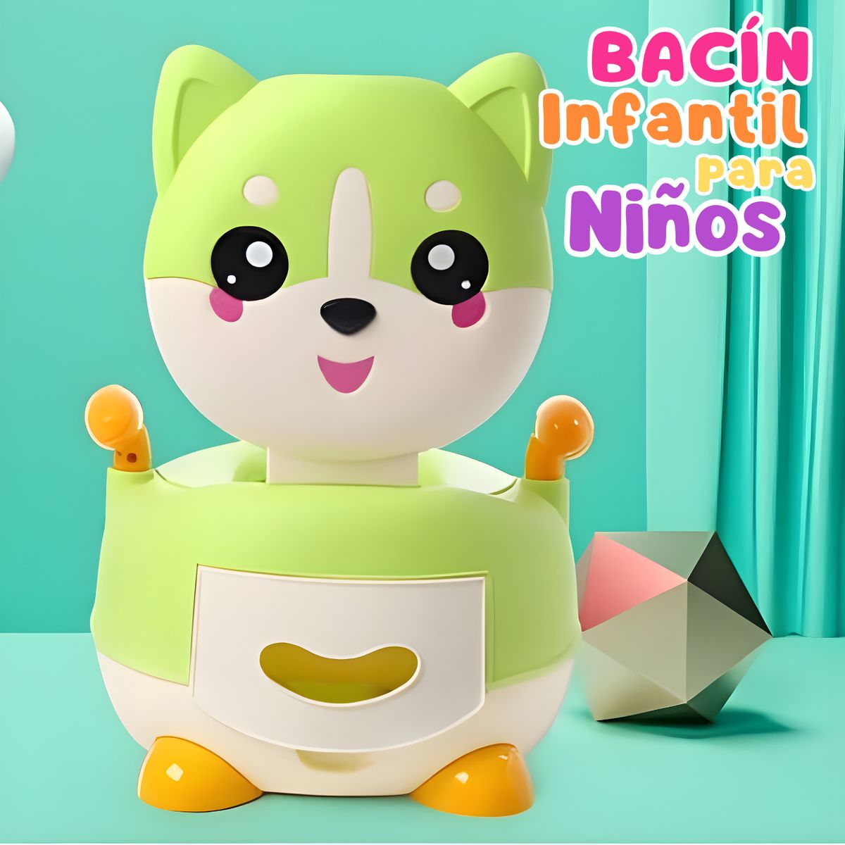 SM - BACIN ENTRENAMIENTO INODORO PARA BEBES NIÑOS INFANTIL ZORRITO VERDE