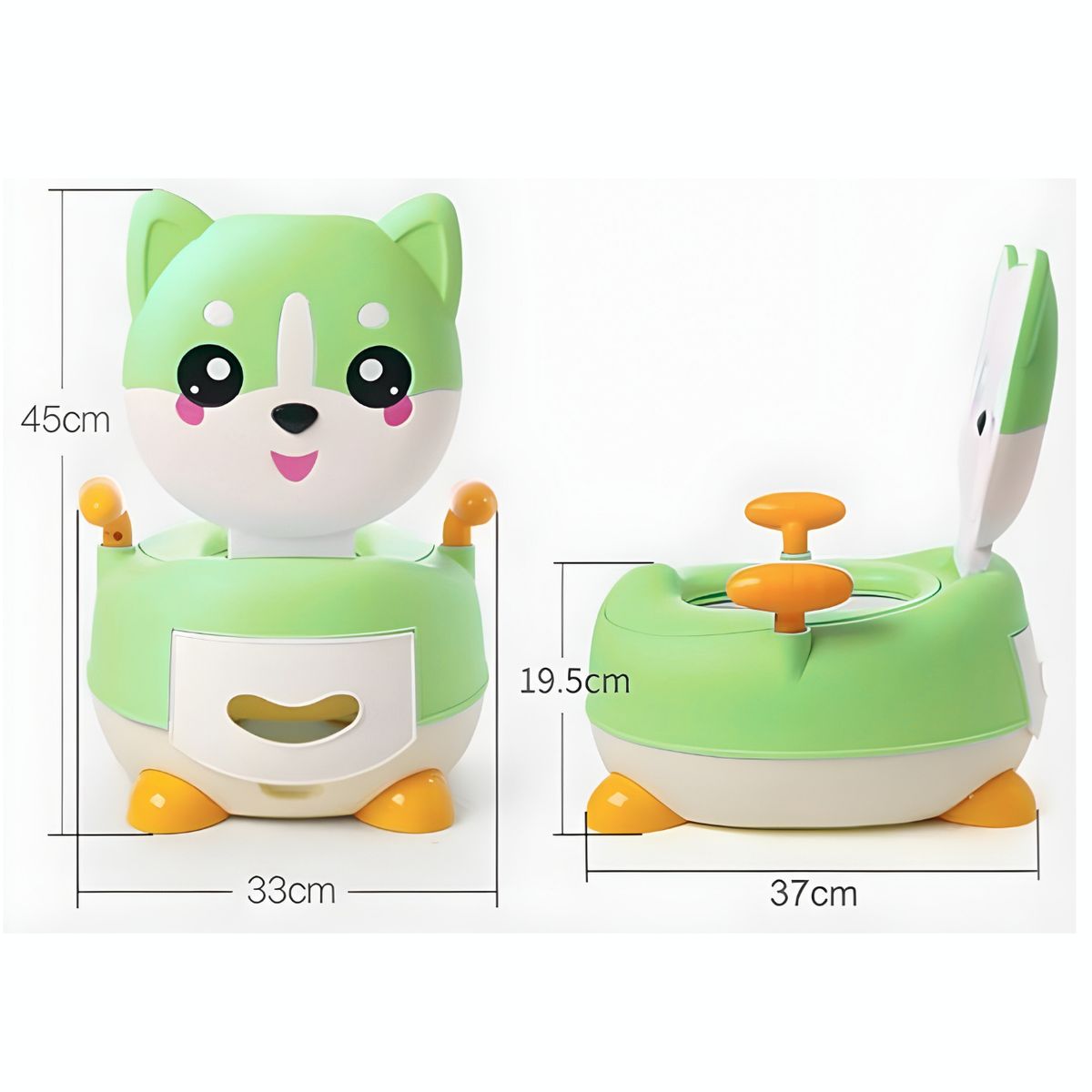 SM - BACIN ENTRENAMIENTO INODORO PARA BEBES NIÑOS INFANTIL ZORRITO VERDE