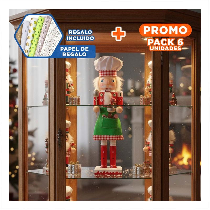 GENERICO - Pack6 Cascanuez Ligero y Util para Cochera Y+Papel de Regalo