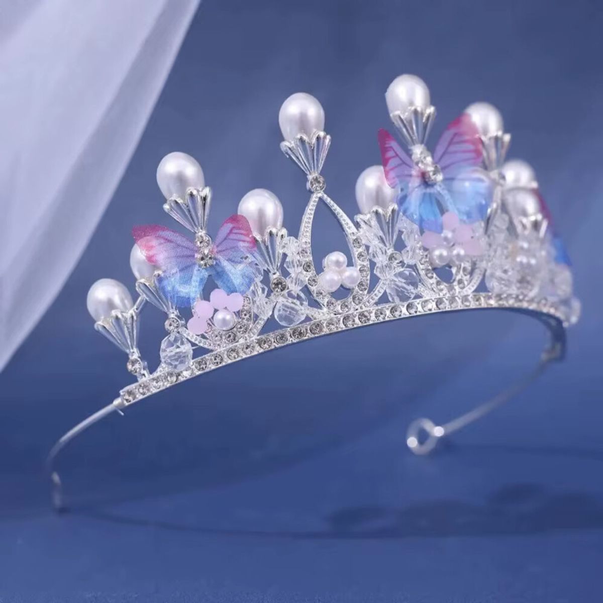 GENERICO - CORONA VINCHA TIARA DE  NIÑA MARIPOSAS