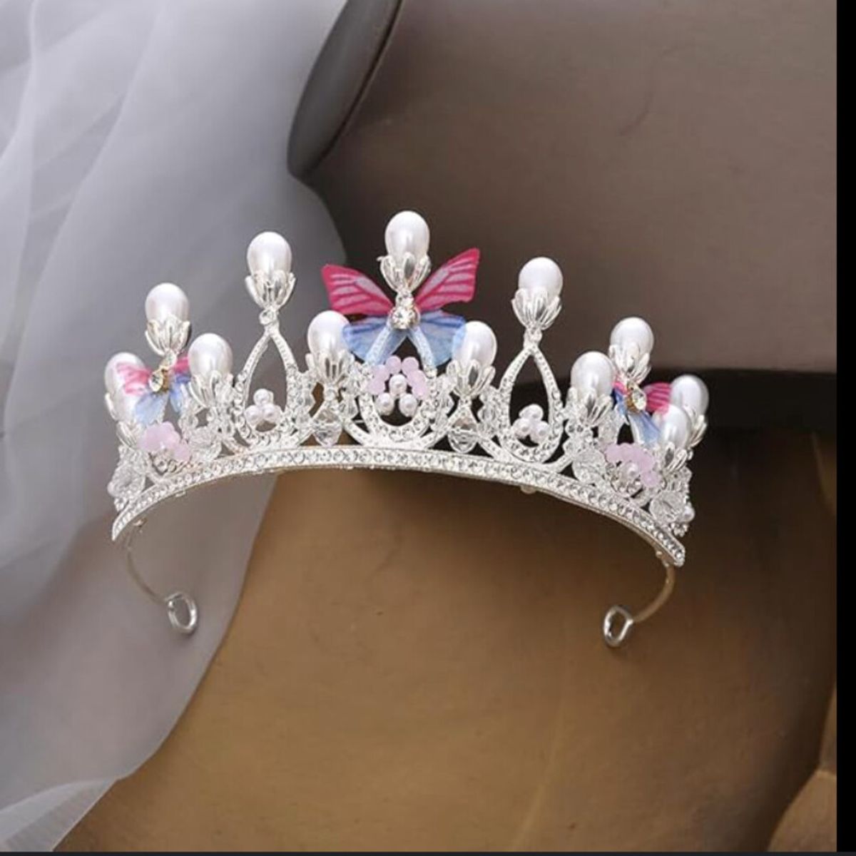 GENERICO - CORONA VINCHA DE  NIÑA TEMATICA  MARIPOSAS