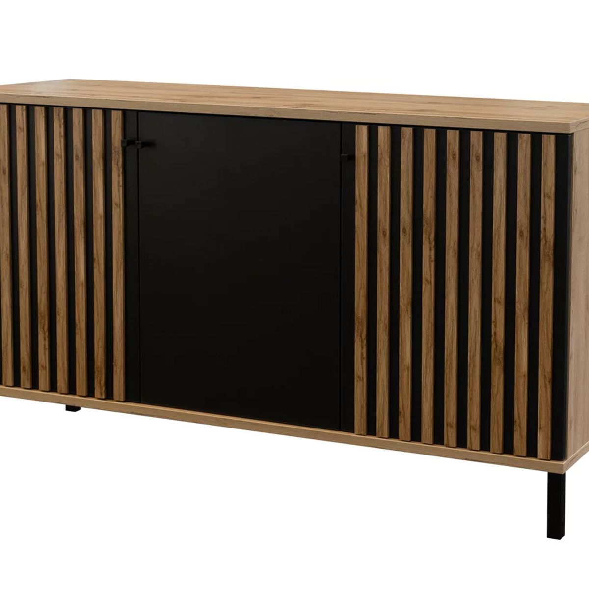 R&R MUEBLES - Aparador Moderno Estilo Industrial Gian 150 cm R&R MUEBLES