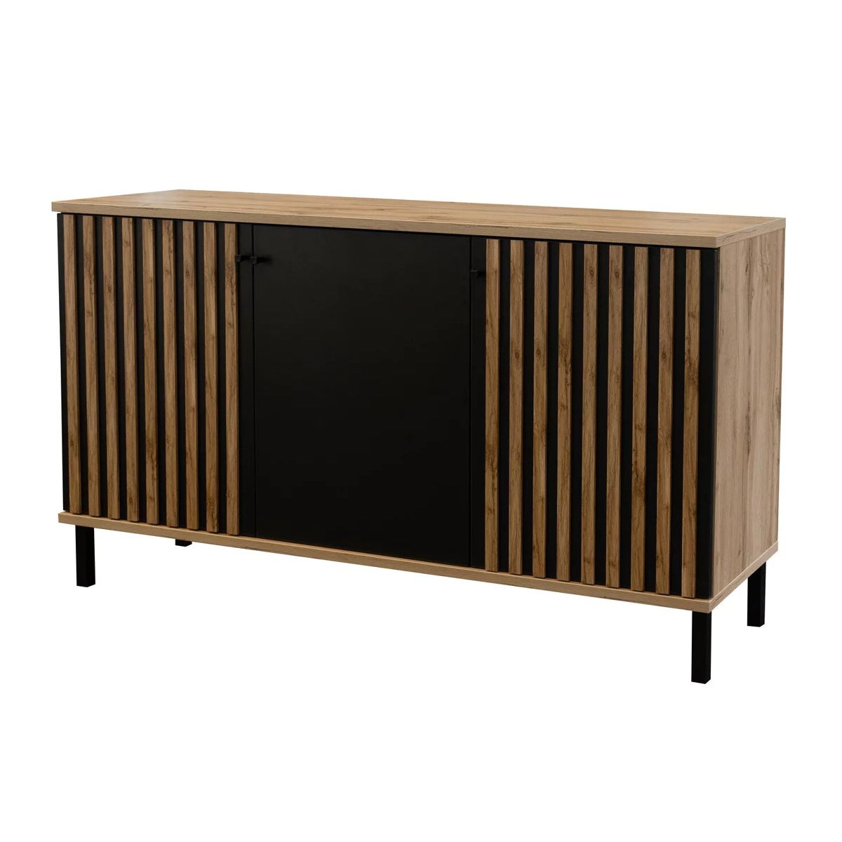 R&R MUEBLES - Aparador Moderno Estilo Industrial Gian 150 cm R&R MUEBLES