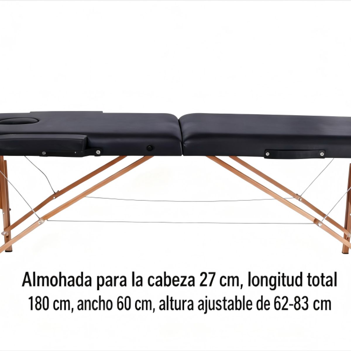 ANYHOGAR - Camilla Para Masajes Plegable Portátil 3 Cuerpos