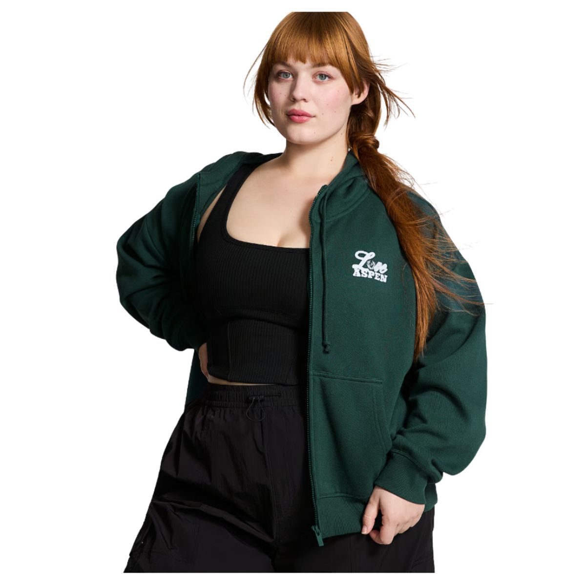 PINK - POLERA PINK IVY FLEECE CAMPUS TALLA XL